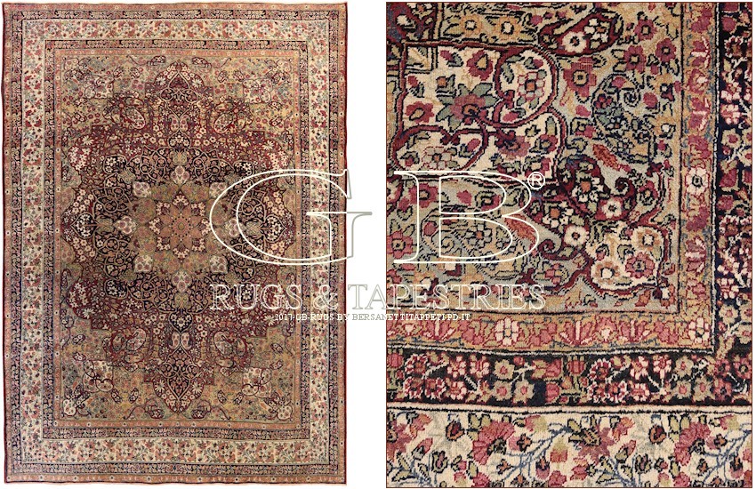 antique kermanshah carpet