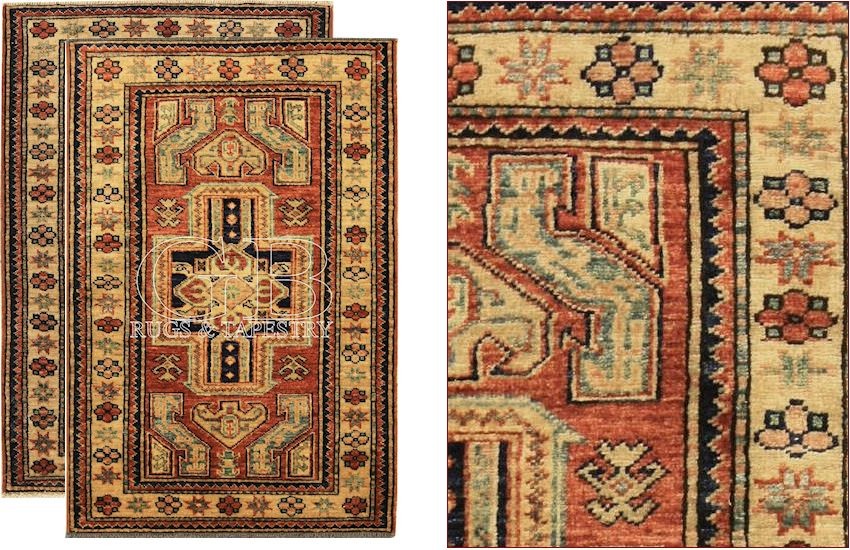 pair of kazak rugs