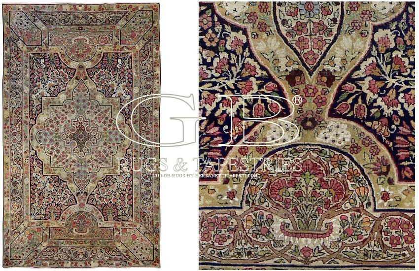 antique kermanshah carpet