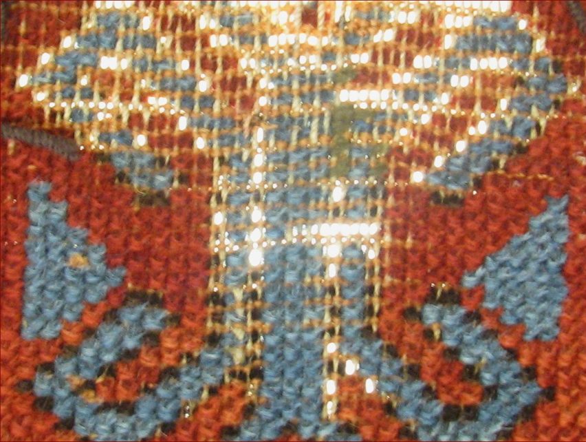 Restauro di un tappeto Shirvan antico 1