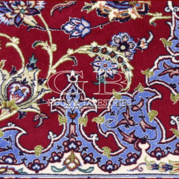 alfombra isfahan urdimbre seda