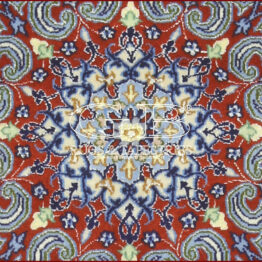 tappeto isfahan con seta