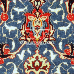 tappeto isfahan con seta